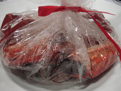 La insólita historia de una nécora asada