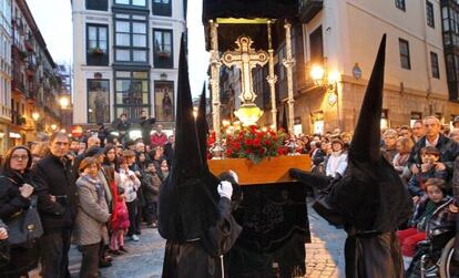 Un momento de la procesión de la Santa Cena, el pasado Jueves Santo