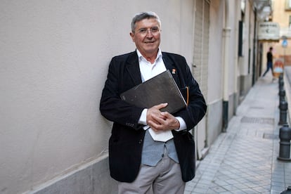 José Luis Mendoza, redactor de Canal Sur, en Granada.