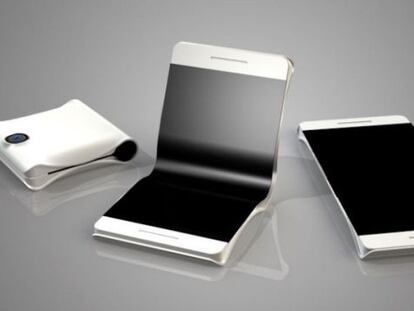 Otra patente de Samsung muestra su móvil plegable