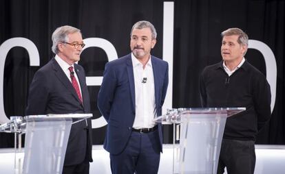 D'esquerra a dreta, Xavier Trias, Jaume Collboni i Alberto Fernández Díaz.