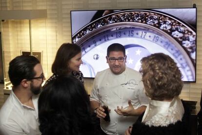 Dani García, en la joyería Tourbillon de Puerto Banús.