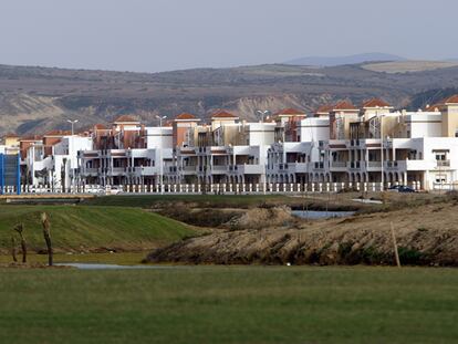 Una urbanización con campo de golf en la costa marroquí de la ciudad de Saida.