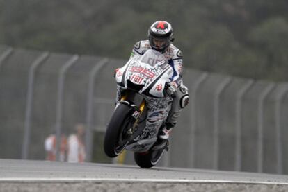 Jorge Lorenzo durante el Gran Premio de Laguna Seca.