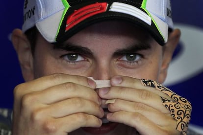 Jorge Lorenzo, antes de un entrenamiento en Jerez