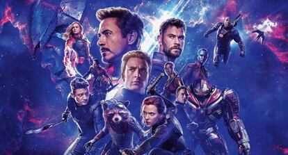 Cartel de promoción de 'Vengadores: Endgame'.