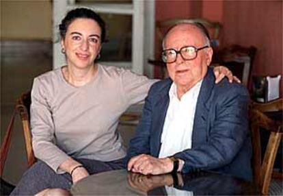 Augusto Monterroso y Bárbara Jacobs, en el Escorial.