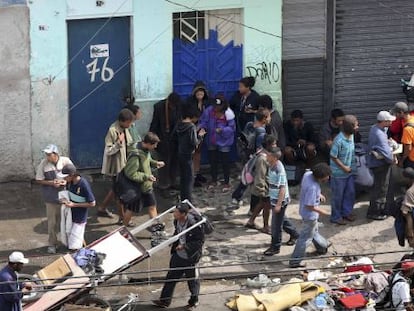 Usu&aacute;rios na cracol&acirc;ndia, em foto de setembro de 2013.
 
 
 