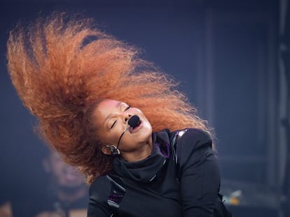 Janet Jackson, en el festival de Glastonbury, en junio de 2019.