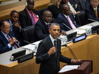 Obama na reunião sobre a epidemia do ebola.