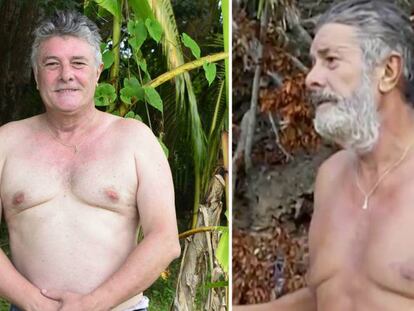El cantante Francisco, antes de entrar en 'Supervivientes' y dos meses después de llegar a las islas.