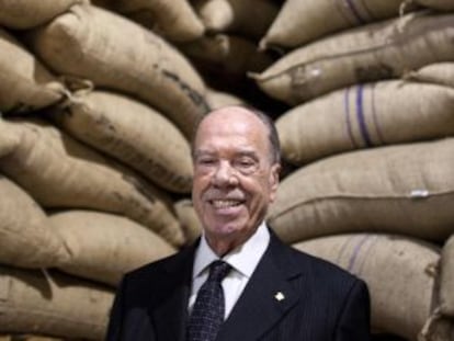El fundador de Delta Cafés, Rui Nabeiro, en la fábrica de la empresa en Campo Maior (Portugal).