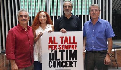 Jordi Reig, Maribel Crespo, Manuel Miralles y Vicent Torrent presentan el cartel del &uacute;ltimo concierto de Al Tall.