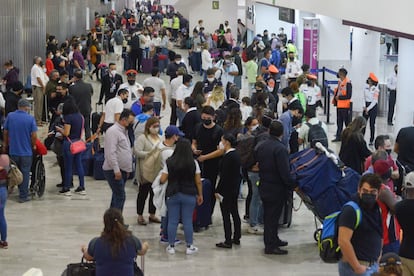 El Aeropuerto Internacional de la Ciudad de México, el 27 de diciembre de 2021.