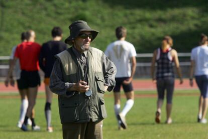 Manuel Pascua Piqueras en un entrenamiento.