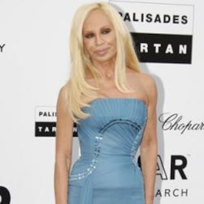 La diseñadora Donatella Versace