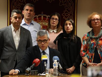 David Lucas, en la rueda de prensa.