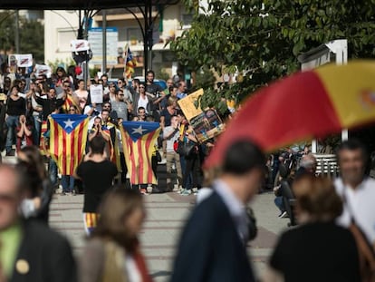 Una protesta independentista, en una imagen de archivo. 