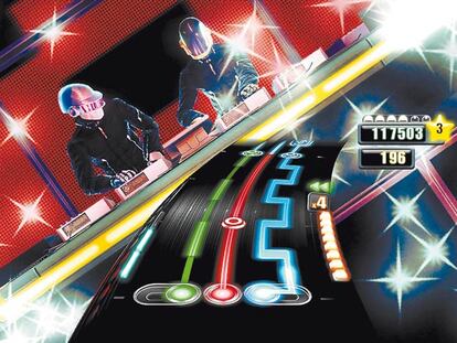 <b>¿Cómo sentir la destreza a los platos de Daft Punk? Lo más parecido, a día de hoy, sus sesiones en <i>Dj hero.</i> </b>