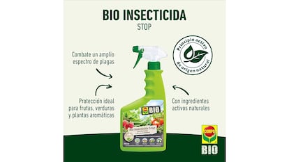 Insecticida sobre fondo blanco.