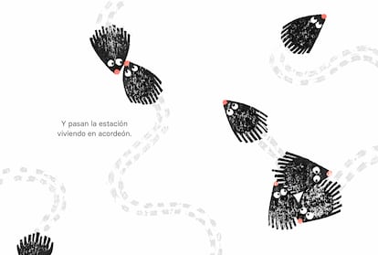 Ilustración de la parábola del puercoespín del filósofo Arthur Schopenhauer.