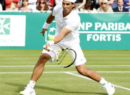 Nadal, durante el encuentro en Londres