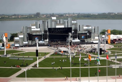 Uno de los espectaculares escenarios de Rock in Rio.