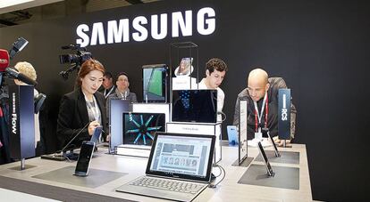 Stand de Samsung del MWC17.