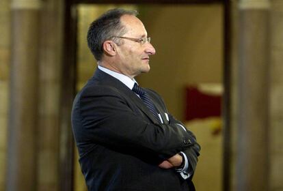 Joan Llinares en el Parlament de Catalu&ntilde;a.