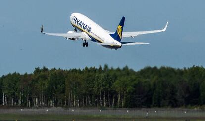 Un avión de Ryanair, en una imagen de archivo. 