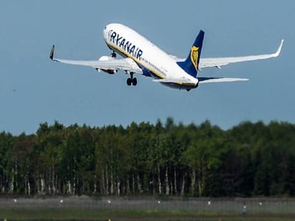 Un avión de Ryanair, en una imagen de archivo. 