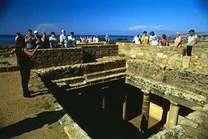 La tumba de los reyes, del siglo IV antes de Cristo, cerca de Pafos (al suroeste de Chipre), es uno de los yacimientos arqueológicos más visitados de la isla.