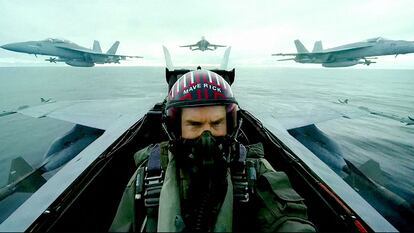 Tom Cruise en 'Top Gun: Maverick'. En el vídeo, tráiler de la película.