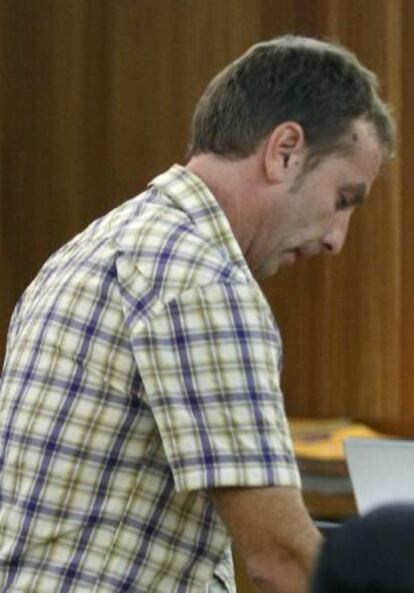 Mikel Otegui durante el juicio en la Audiencia Nacional.