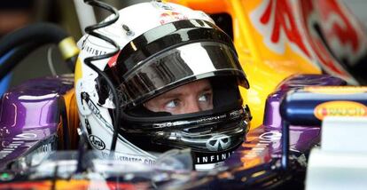 Vettel, durante los entrenamientos en Australia.