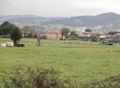 Terrenos en Aixerrota, en Getxo, donde se planea construir viviendas.