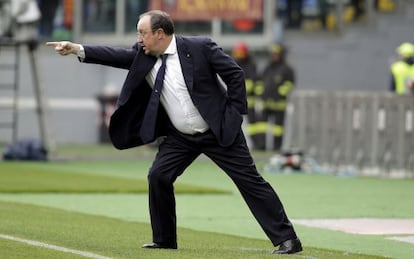 Benítez, en un partido del Nápoles frente a la Roma.