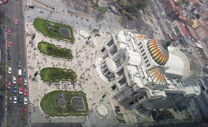 El Palacio de Bellas Artes, a finales de marzo. 