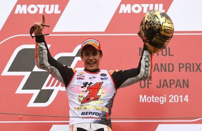 Márquez celebra el seu segon títol de MotoGP