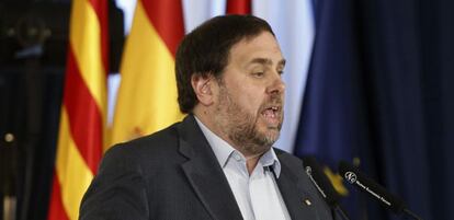 El vicepresidente y consejero de Econom&iacute;a y Hacienda de la Generalitat de Catalunya, Oriol Junqueras.