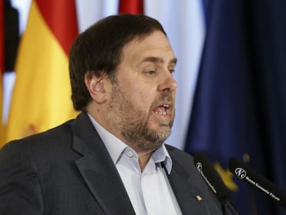 El vicepresidente y consejero de Econom&iacute;a y Hacienda de la Generalitat de Catalunya, Oriol Junqueras.