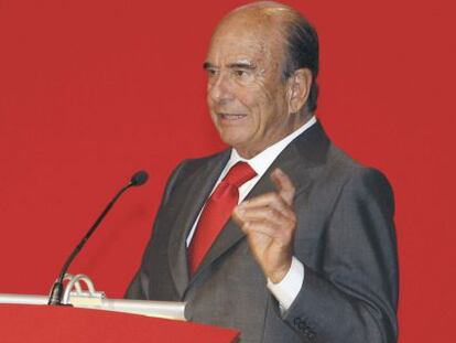 El presidente del Banco Santander, Emilio Bot&iacute;n.