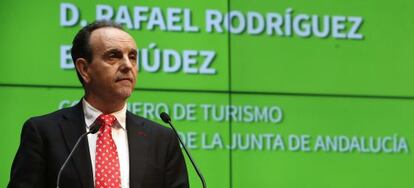 Rafael Rodr&iacute;guez, en un acto de Turismo.