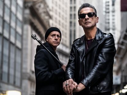 Martin Gore y Dave Gahan, los dos integrantes de Depeche Mode, en Nueva York en 2022.