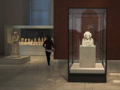 The Lady of Elche in the National Archaeological Museum in Madrid.