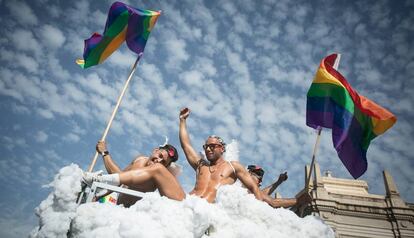 En la imagen, una carroza del desfile Pride Barcelona del año pasado. 