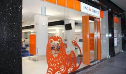 Oficina de ING en la calle Alameda de Mazarredo de Bilbao