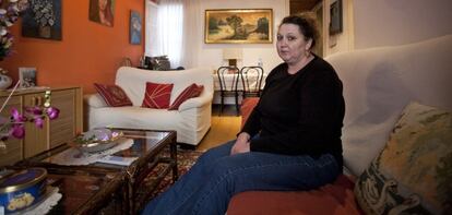 Georgeta Prunean en su casa de Barcelona.