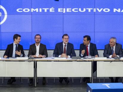 Reuni&oacute;n del Comit&eacute; Ejecutivo del Partido Popular en su sede nacional de la calle G&eacute;nova