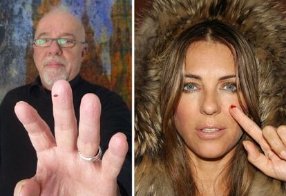 Paulo Coehlo y Elizabeth Hurley se han unido a la campaña de Elton John.